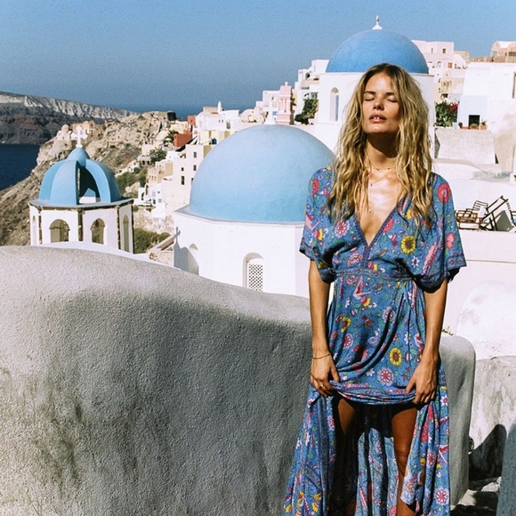 5⭐️ FAV BESTSELLER Lovebird Half Moon Maxi Dress Gown - Picture 2 of 7